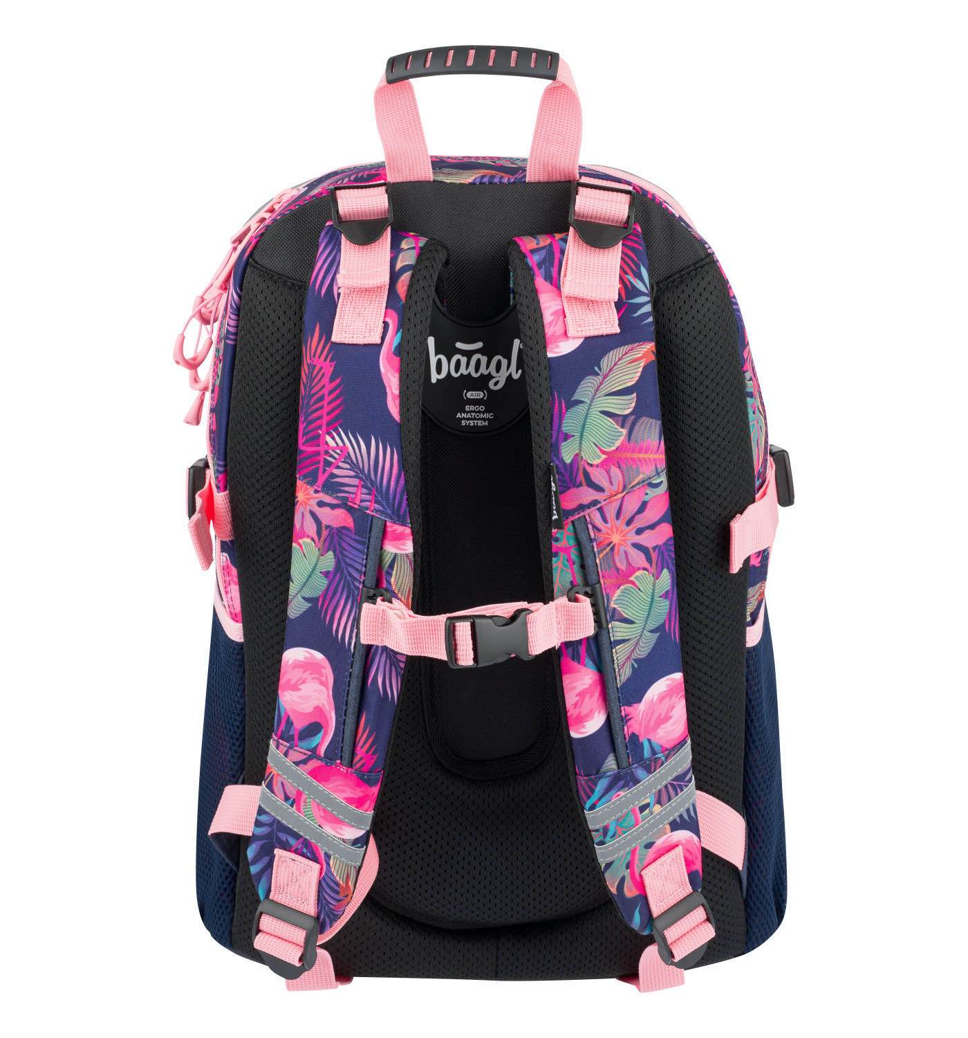 Flamingo Rucksack-Set 3tlg: Rucksack, Federmäppchen, Turnbeutel