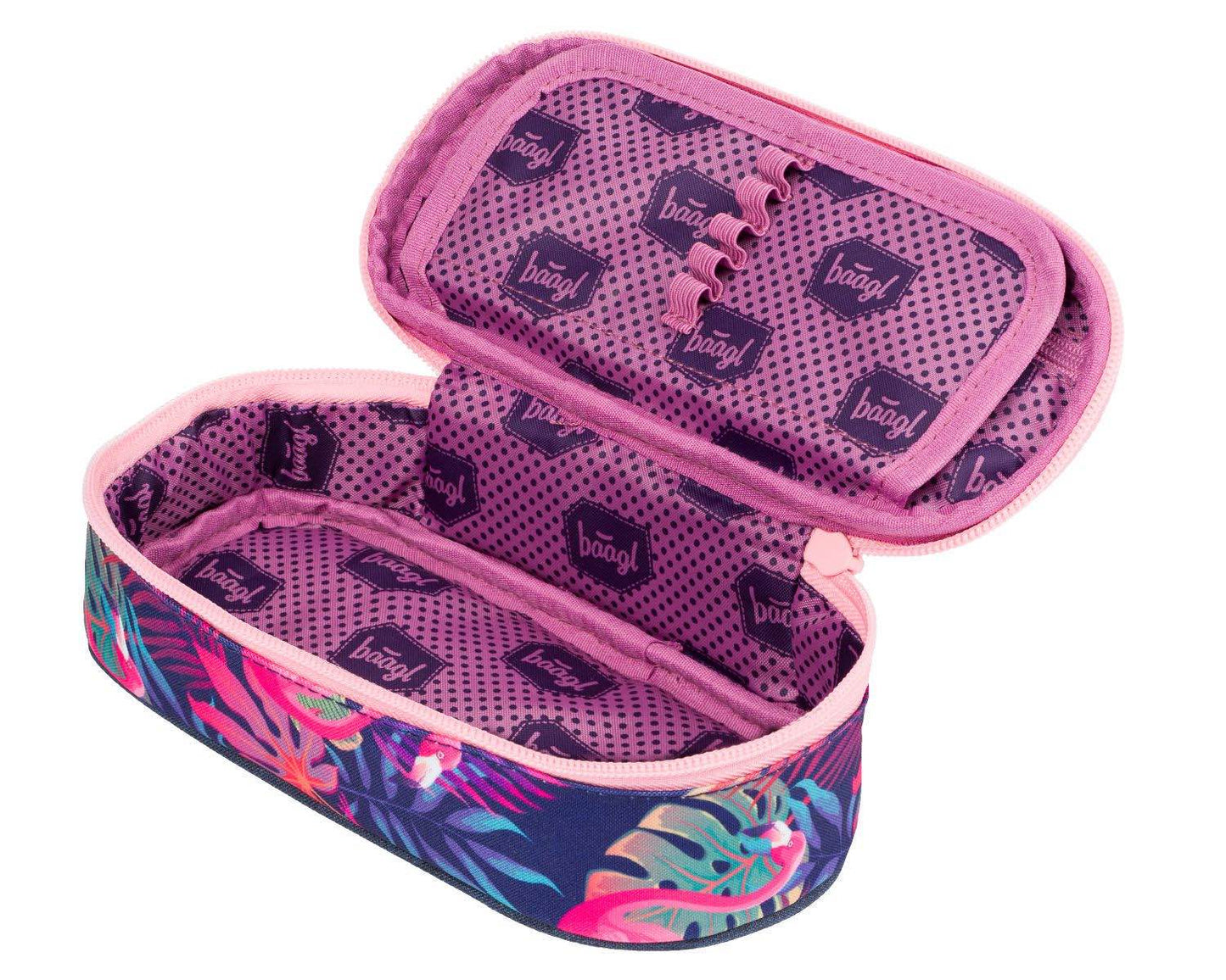 Flamingo Rucksack-Set 3tlg: Rucksack, Federmäppchen, Turnbeutel