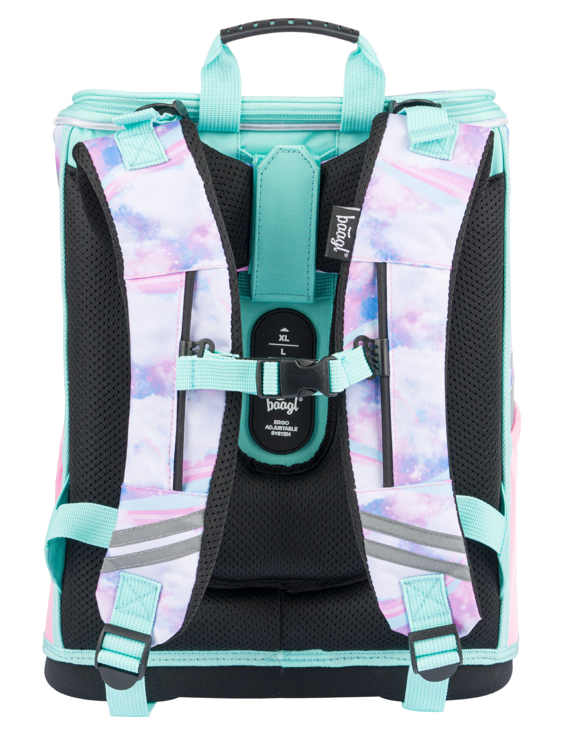 Zippy Regenbogen Schulranzen-Set 4tlg: Schulranzen, Federmäppchen, Turnbeutel, Silikon-Etui