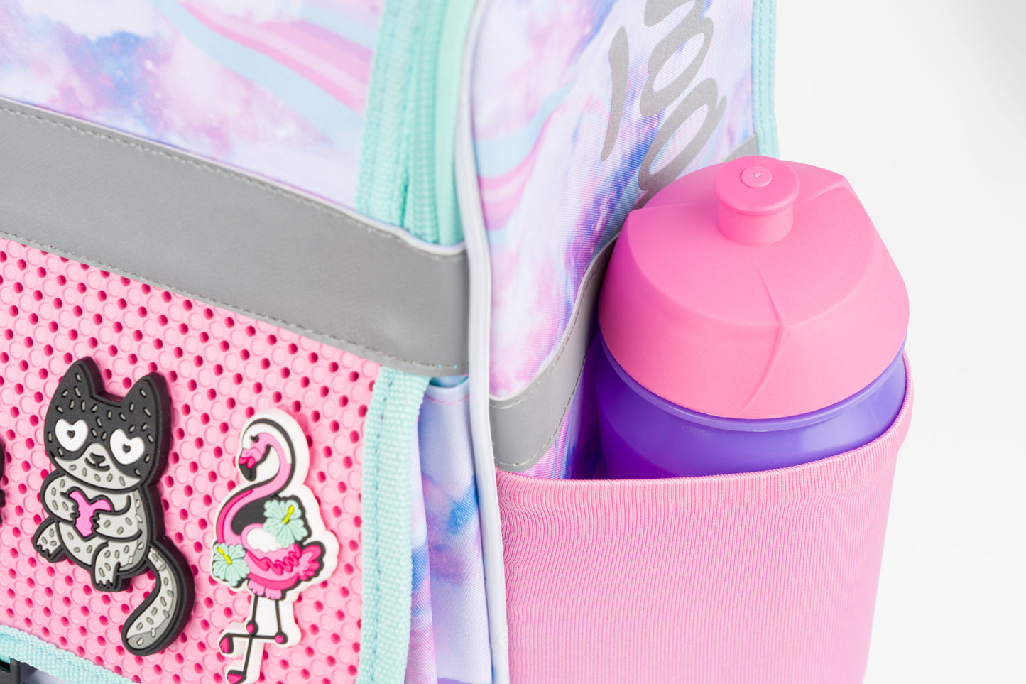 Zippy Regenbogen Schulranzen-Set 4tlg: Schulranzen, Federmäppchen, Turnbeutel, Silikon-Etui