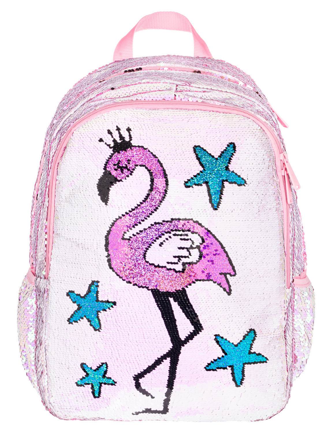 Fun Flamingo Rucksack-Set 3tlg: Rucksack, Federmäppchen, Silikon-Etui