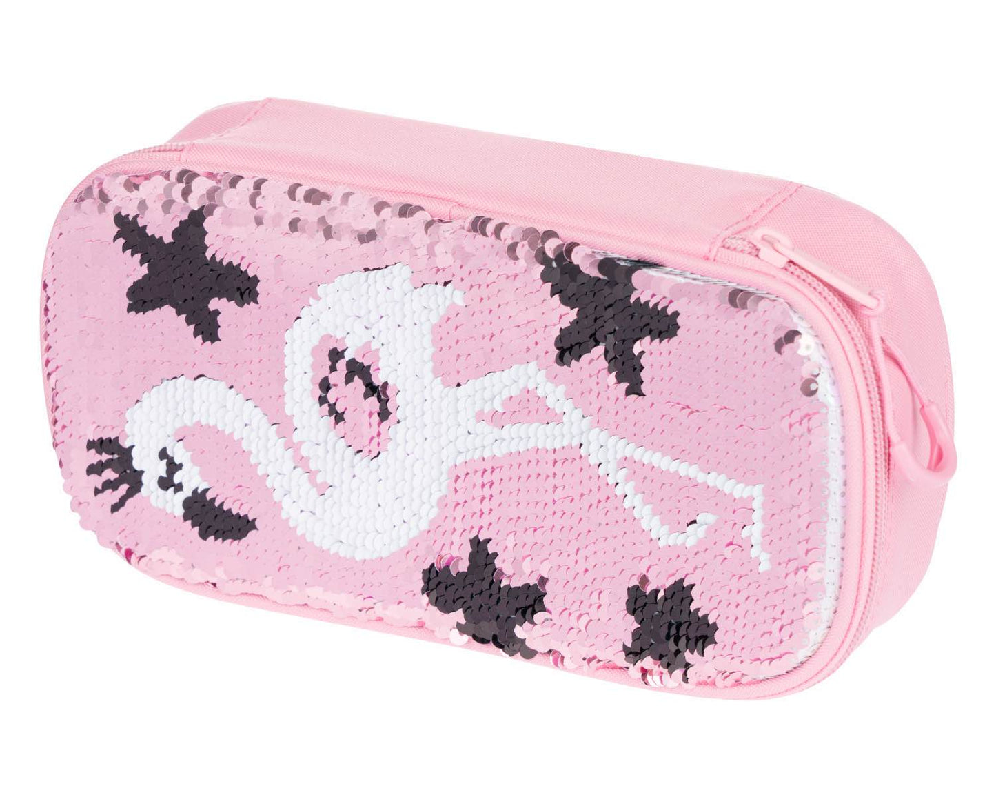 Fun Flamingo Rucksack-Set 3tlg: Rucksack, Federmäppchen, Silikon-Etui
