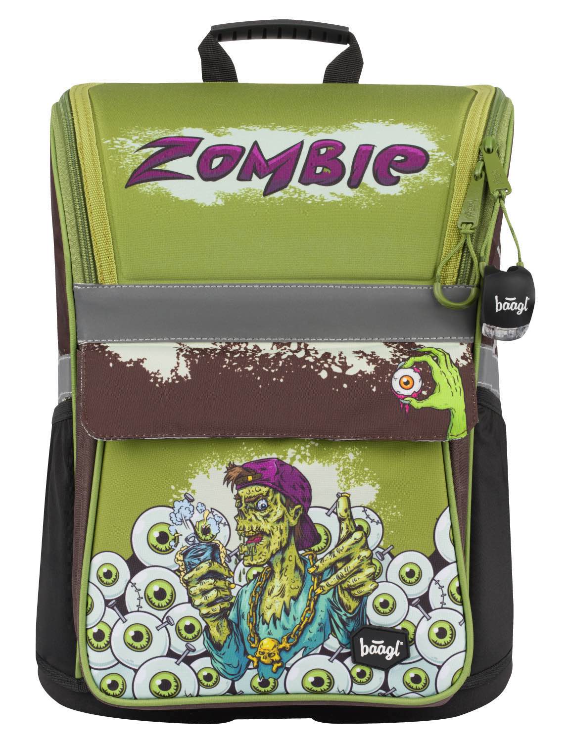 Zippy Zombie Schulranzen-Set 3tlg: Schulranzen, Federmäppchen, Turnbeutel