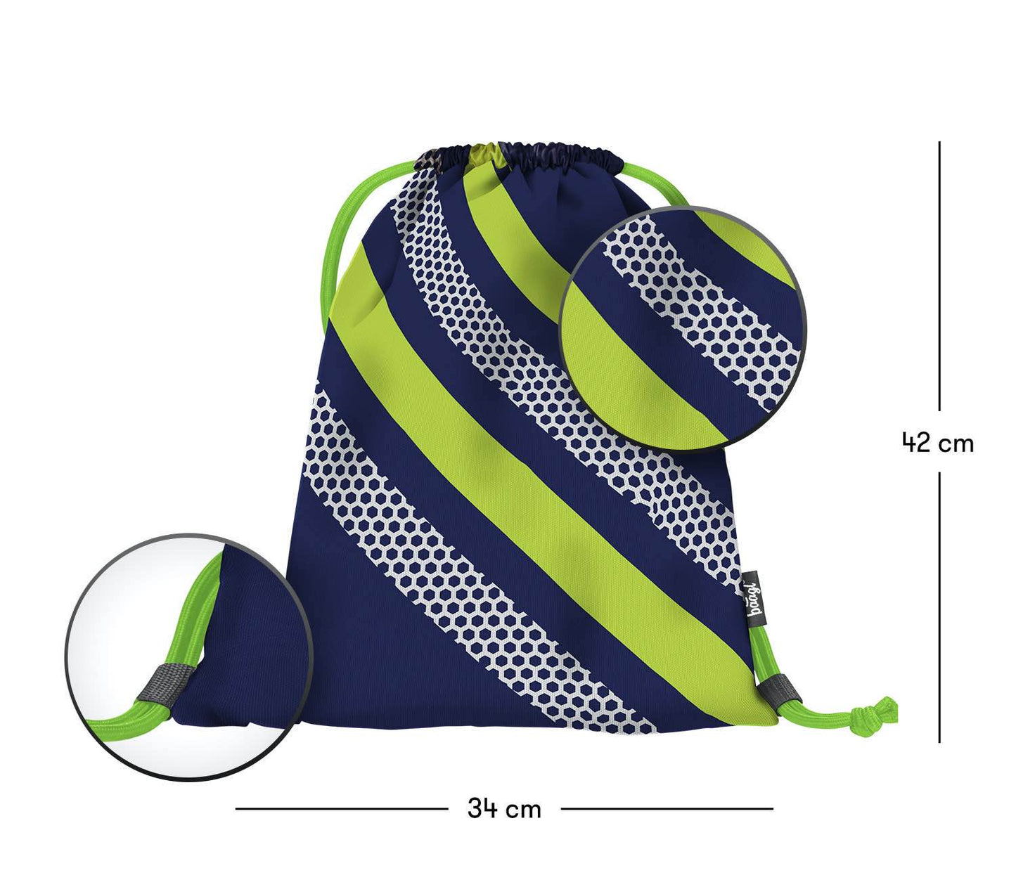Cubic Neon Rucksack-Set 3tlg: Rucksack, Federmäppchen, Turnbeutel