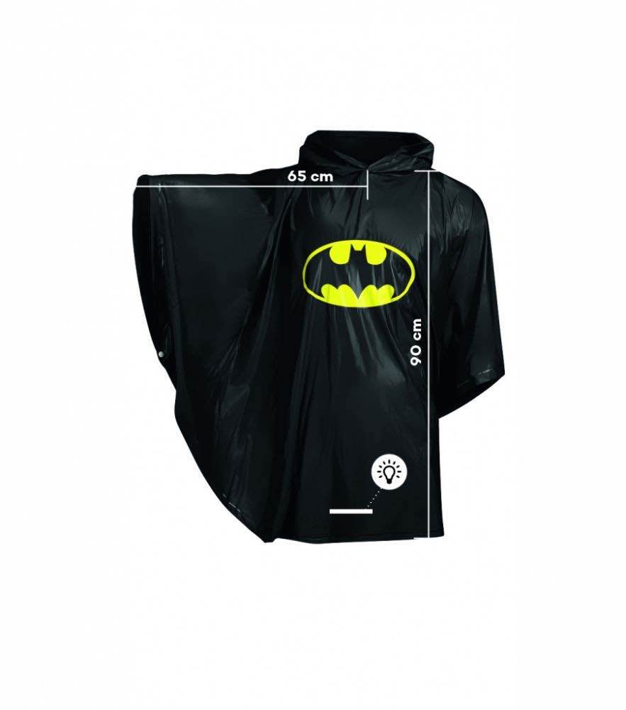 Batman Rucksack-Set 6tlg: Rucksack, Etui, Turnbeutel, Notizbuch, Regenjacke, Heftmappe