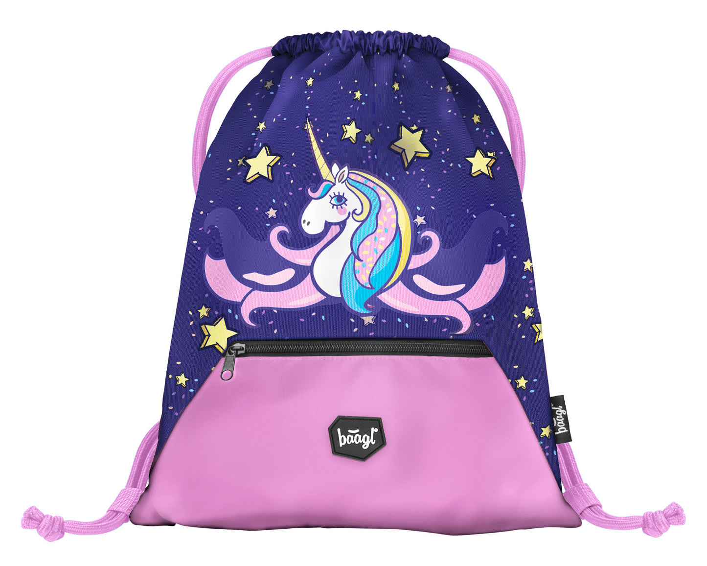 Zippy Unicorn Schulranzen-Set 7tlg: Schulranzen, Federmäppchen, Turnbeutel, Heftmappe, Brotdose, Schürze, Sticker