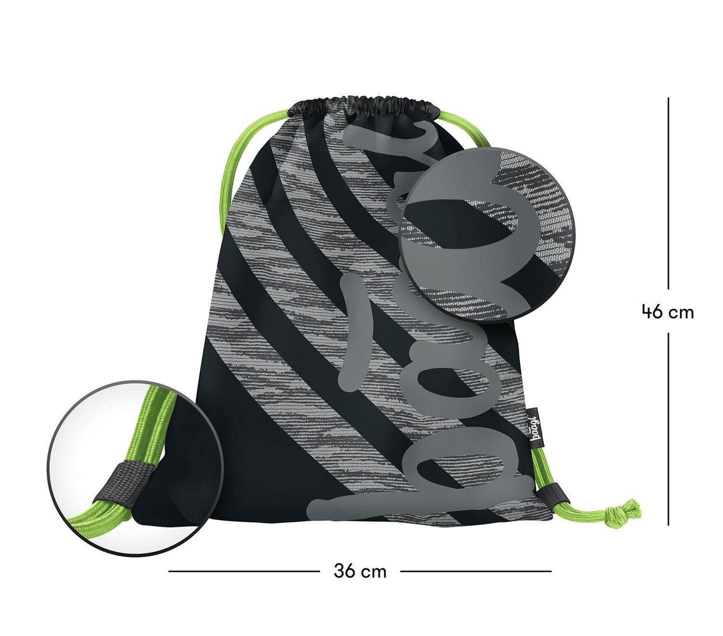Skate Grey Rucksack-Set 3tlg: Rucksack, Federmäppchen, Turnbeutel