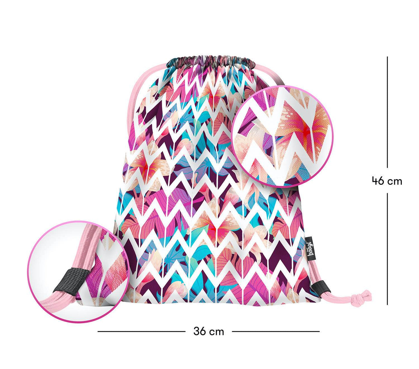 Core Hawaii Rucksack-Set 3tlg: Rucksack, Federmäppchen, Turnbeutel