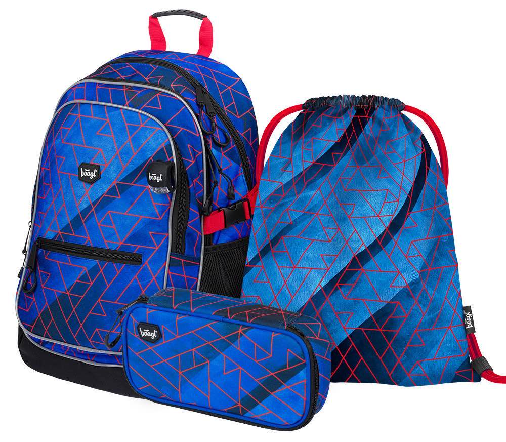 Core Trigo Rucksack-Set 3tlg: Rucksack, Federmäppchen, Turnbeutel