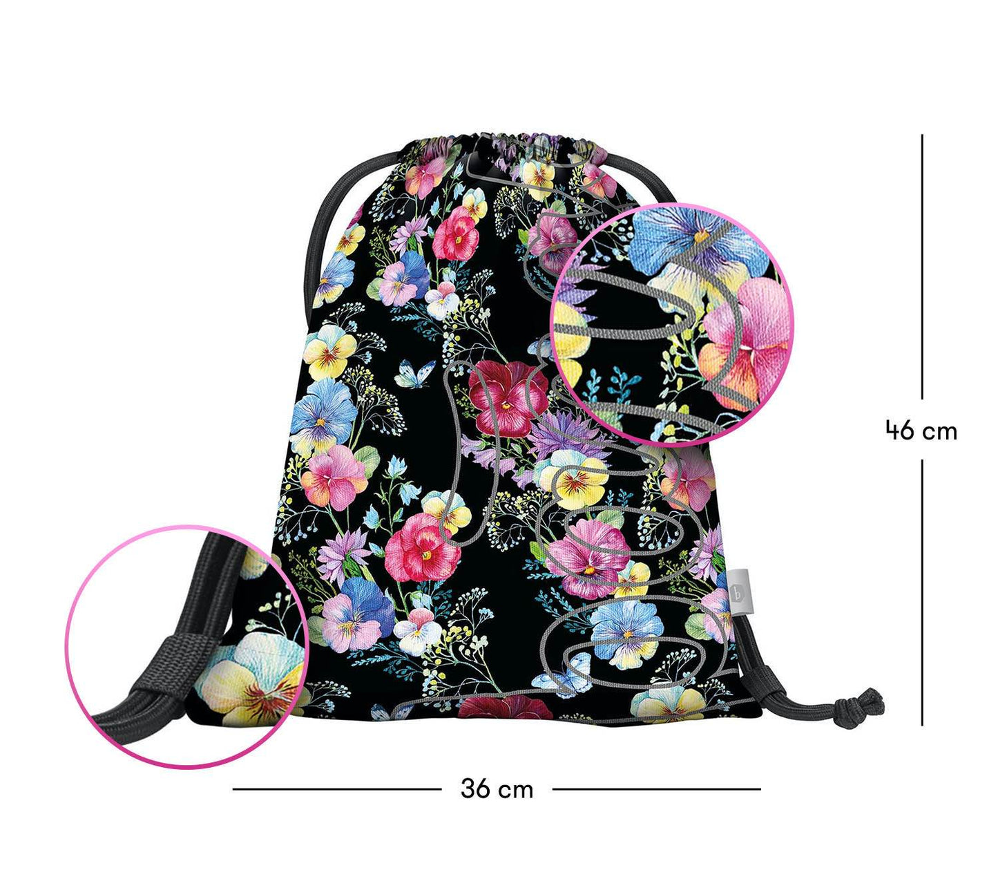 Turnbeutel Skate Flowers