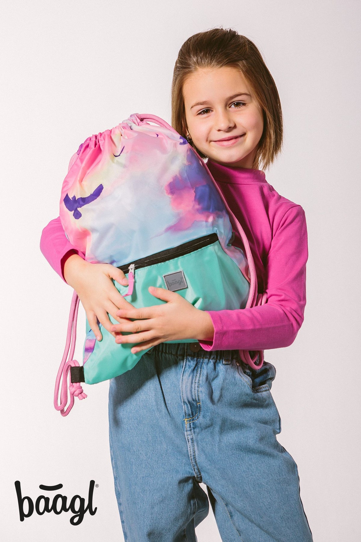 Turnbeutel mit Tasche Eule