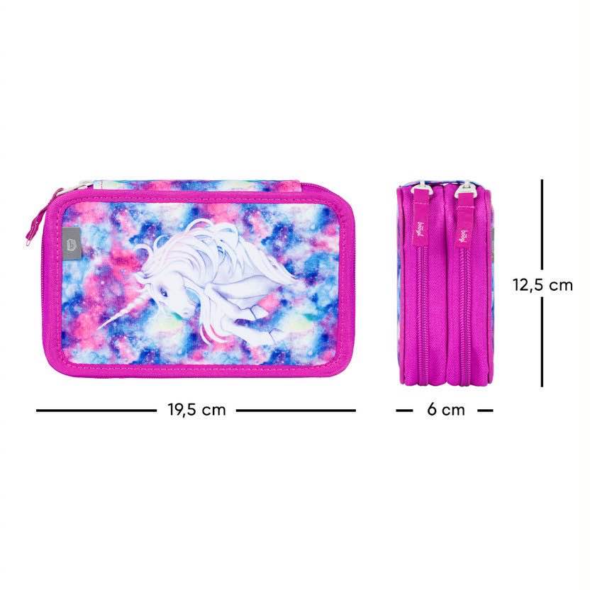 Shelly Unicorn Schulranzen-Set 3tlg: Schulranzen, Federmäppchen, Turnbeutel