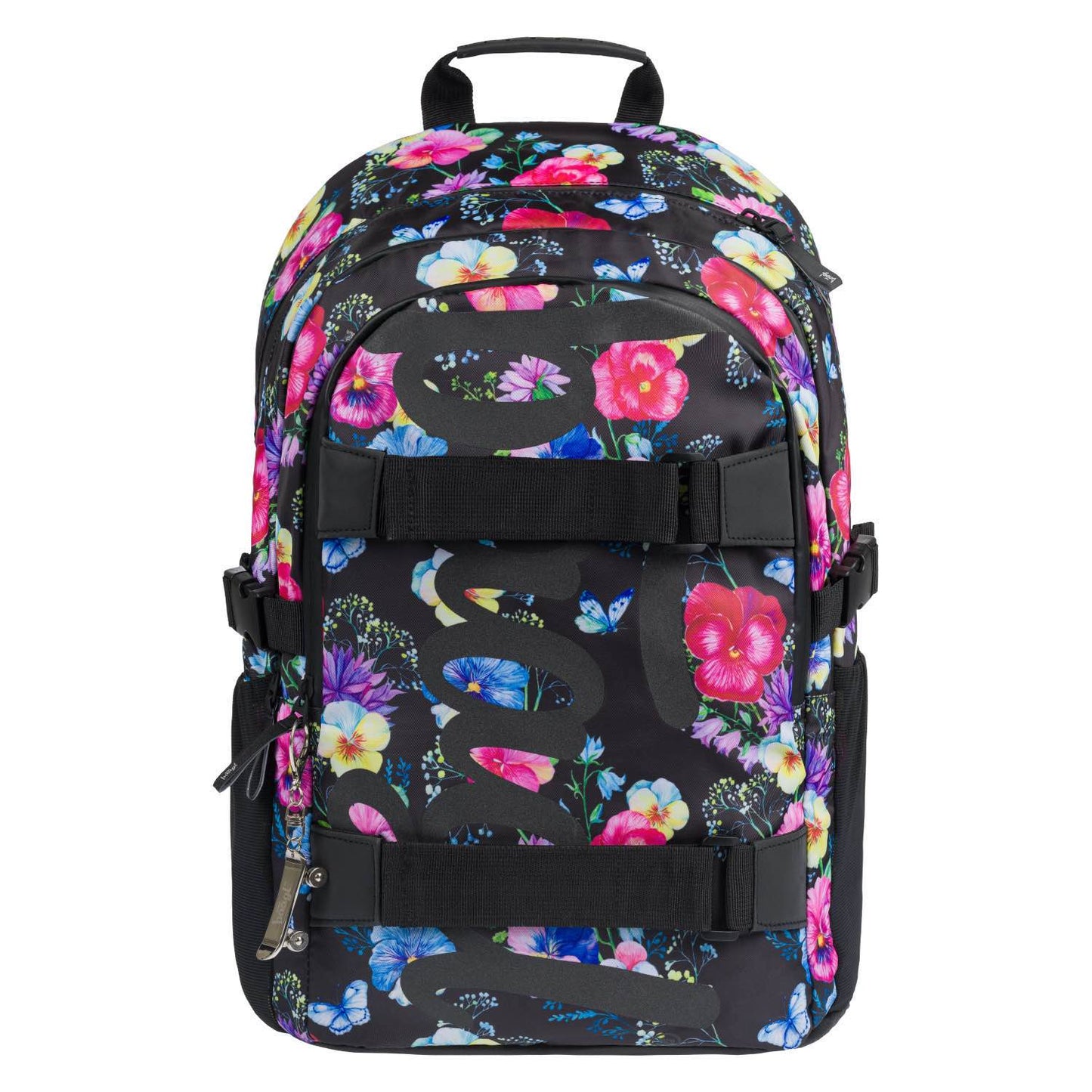 Skate Flowers Rucksack-Set 3tlg: Rucksack, Federmäppchen, Turnbeutel