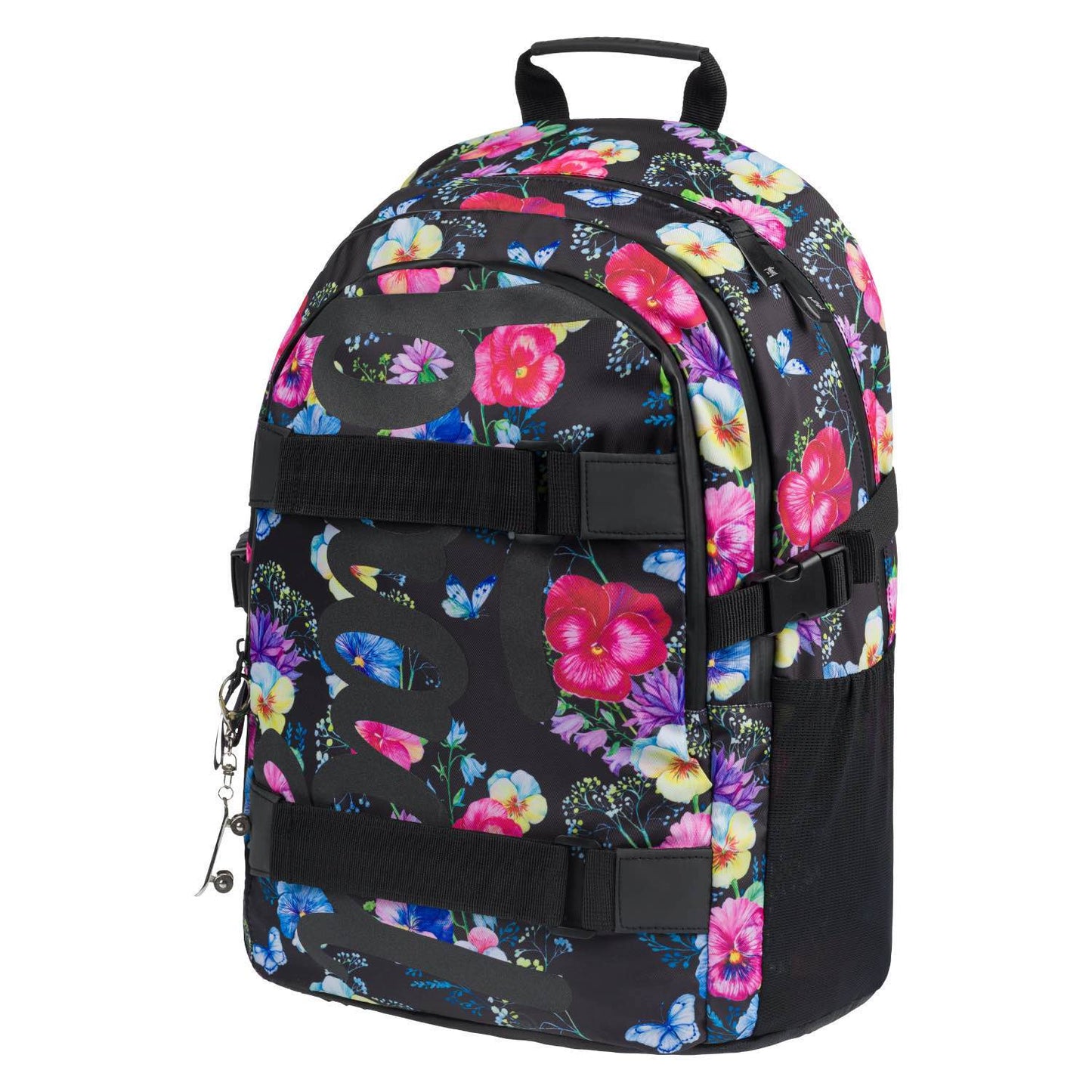 Skate Flowers Rucksack-Set 3tlg: Rucksack, Federmäppchen, Turnbeutel