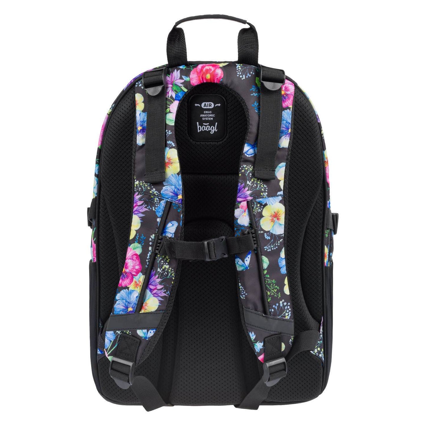 Skate Flowers Rucksack-Set 3tlg: Rucksack, Federmäppchen, Turnbeutel