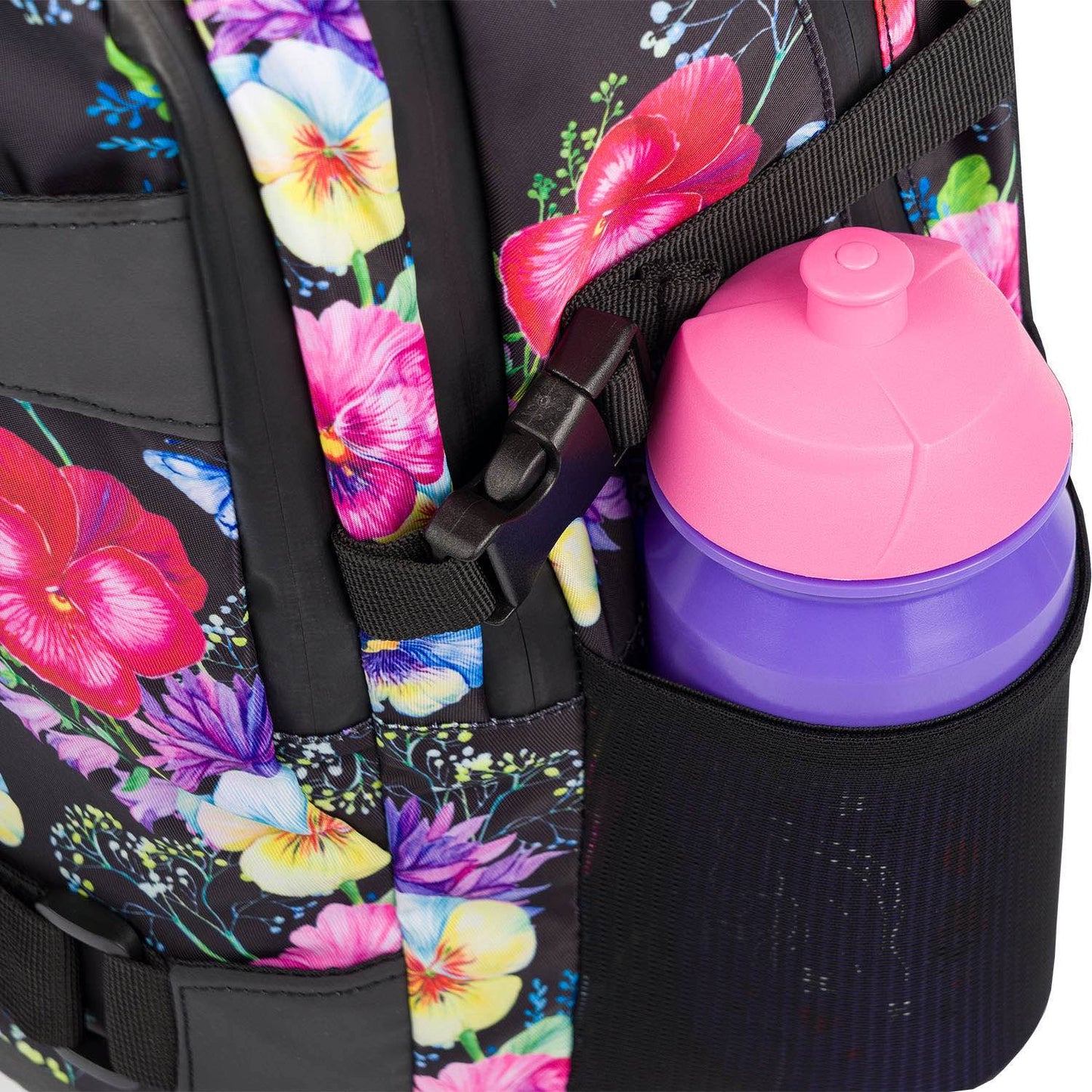 Skate Flowers Rucksack-Set 3tlg: Rucksack, Federmäppchen, Turnbeutel