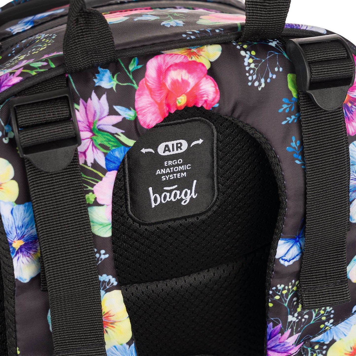 Skate Flowers Rucksack-Set 3tlg: Rucksack, Federmäppchen, Turnbeutel