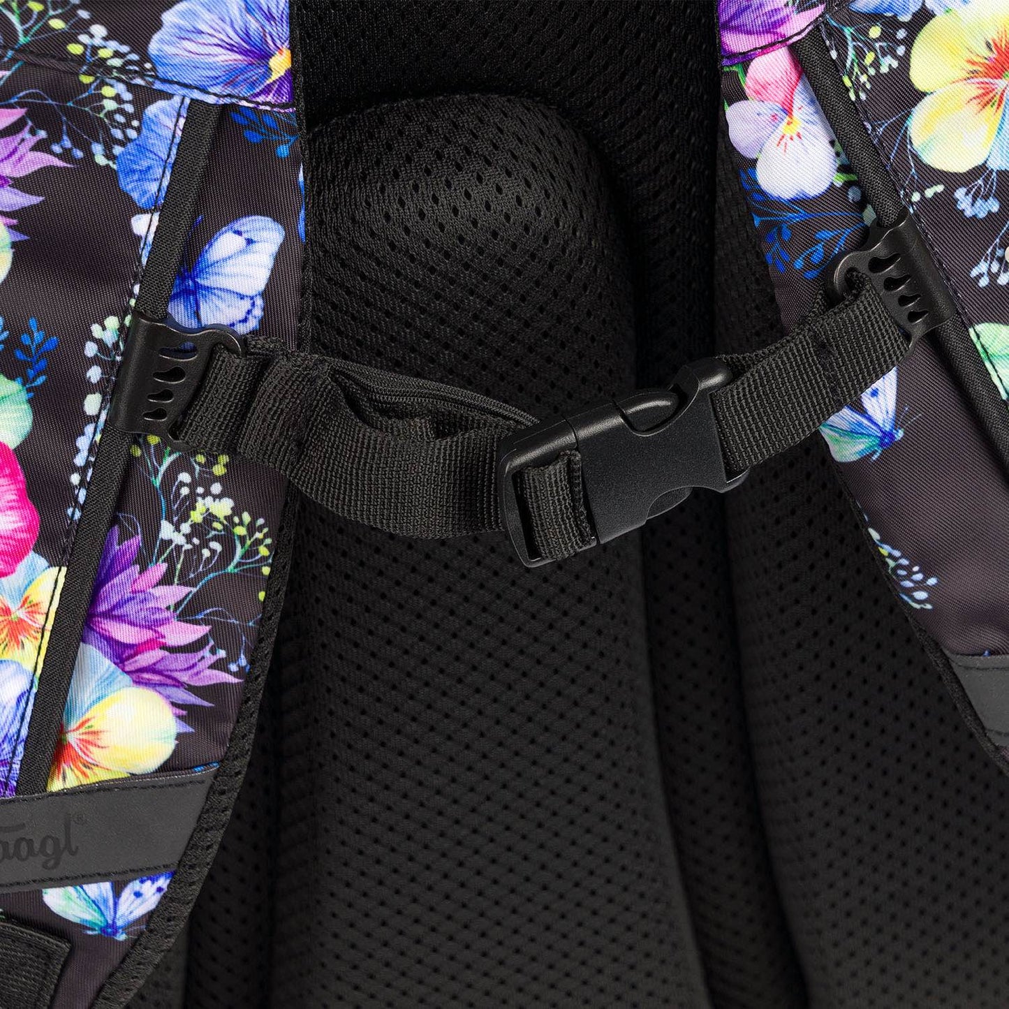 Skate Flowers Rucksack-Set 3tlg: Rucksack, Federmäppchen, Turnbeutel