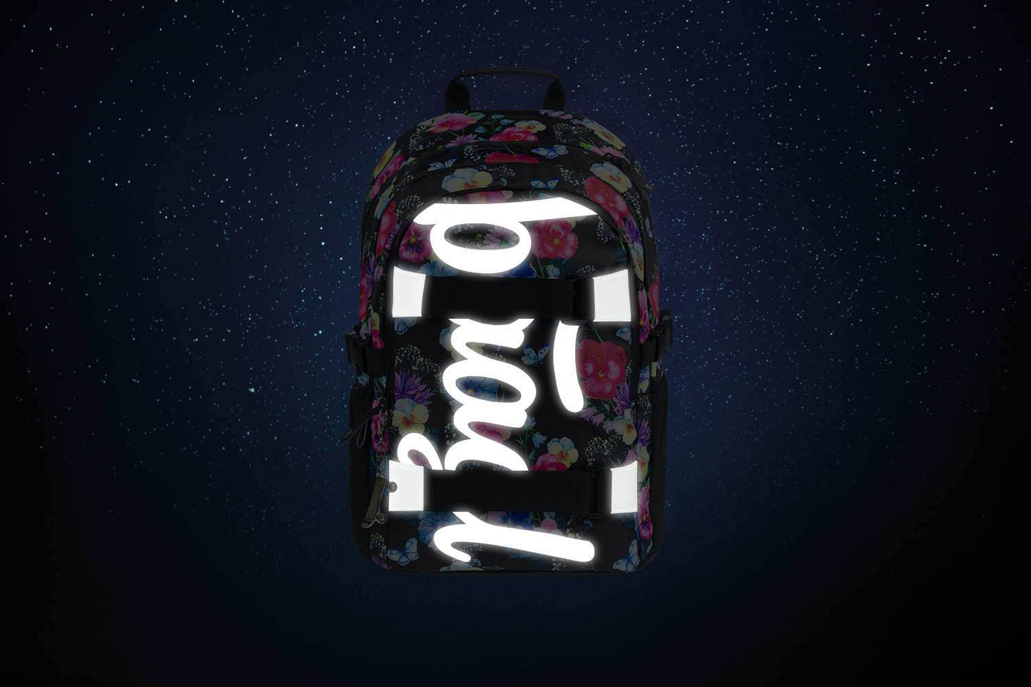 Skate Flowers Rucksack-Set 3tlg: Rucksack, Federmäppchen, Turnbeutel