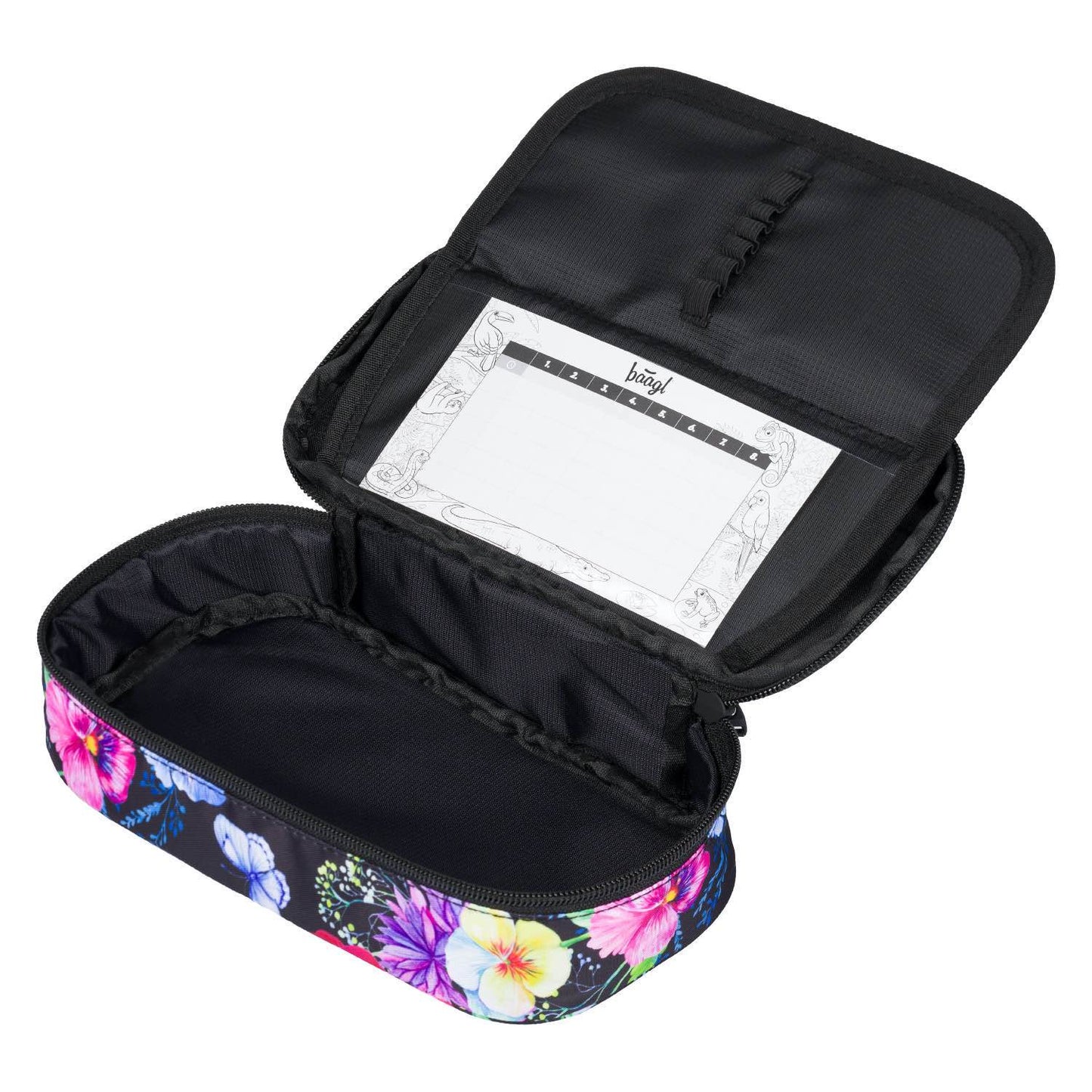 Skate Flowers Rucksack-Set 3tlg: Rucksack, Federmäppchen, Turnbeutel