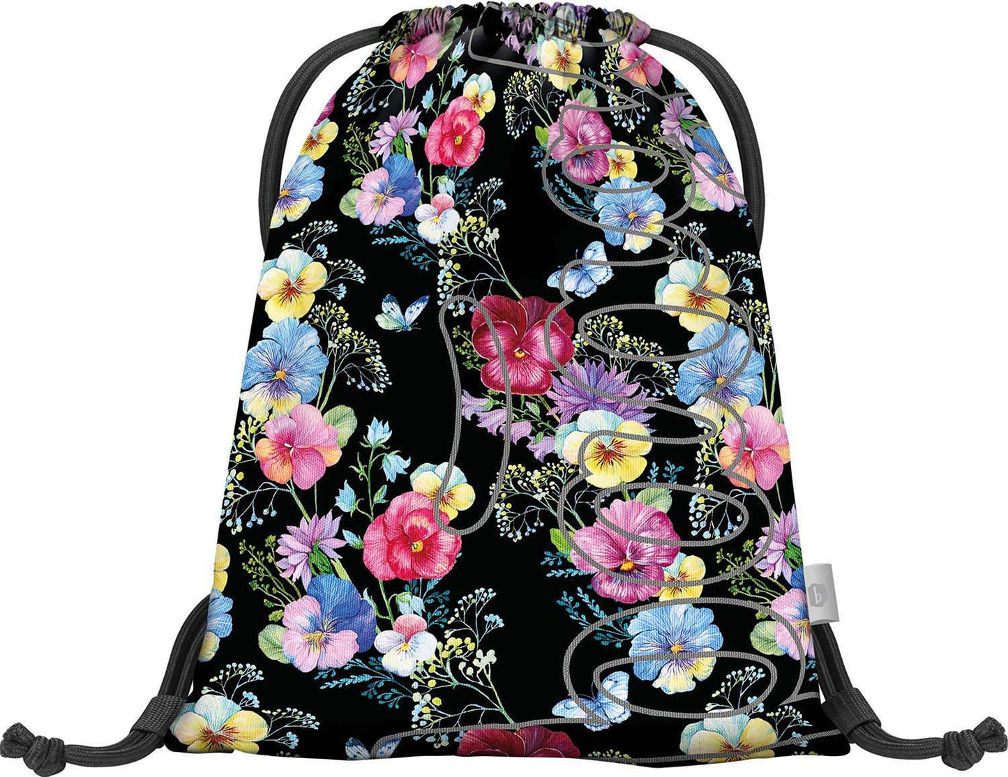 Skate Flowers Rucksack-Set 3tlg: Rucksack, Federmäppchen, Turnbeutel