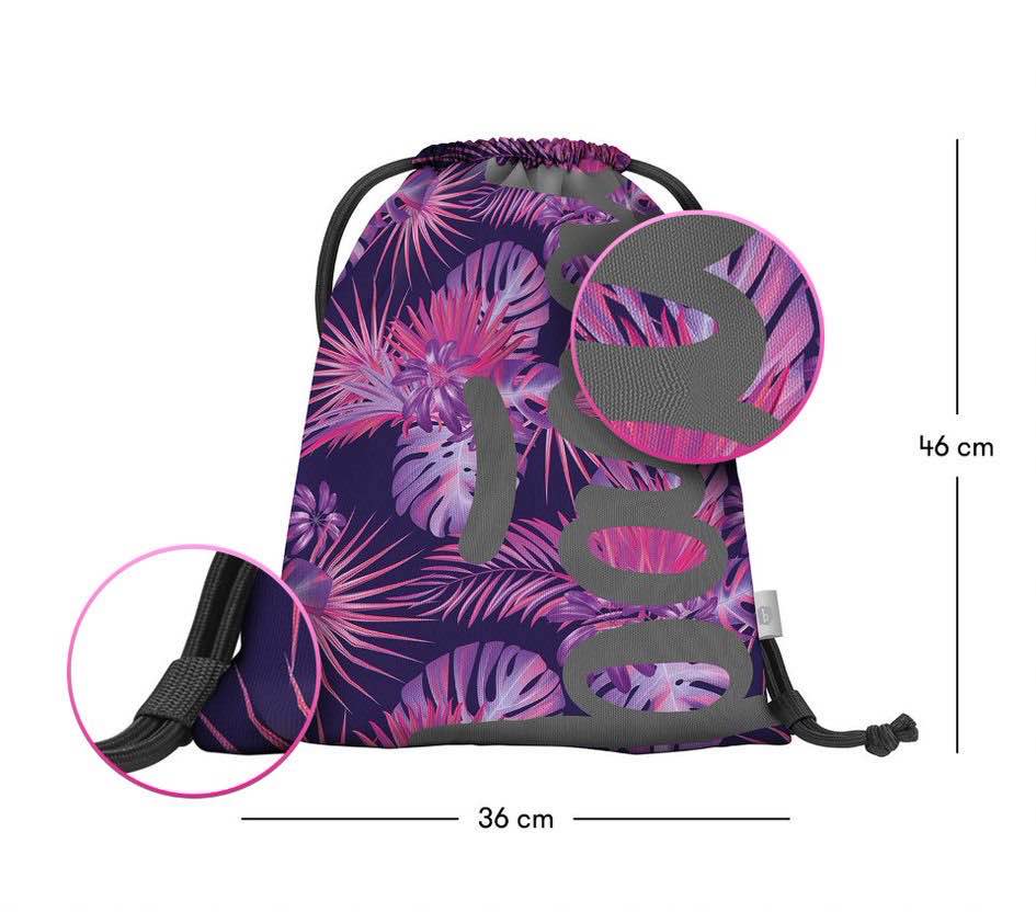 Skate Violet Rucksack-Set 3tlg: Rucksack, Federmäppchen, Turnbeutel