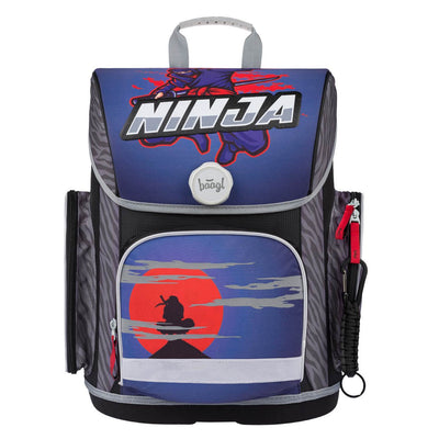Ergo Ninja Schulranzen-Set 3tlg: Schulranzen, Federmäppchen, Turnbeutel