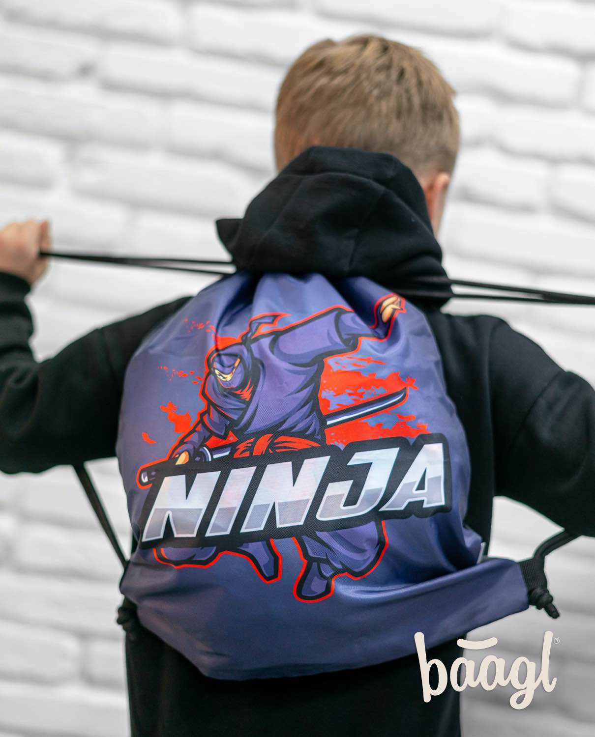 Ergo Ninja Schulranzen-Set 3tlg: Schulranzen, Federmäppchen, Turnbeutel
