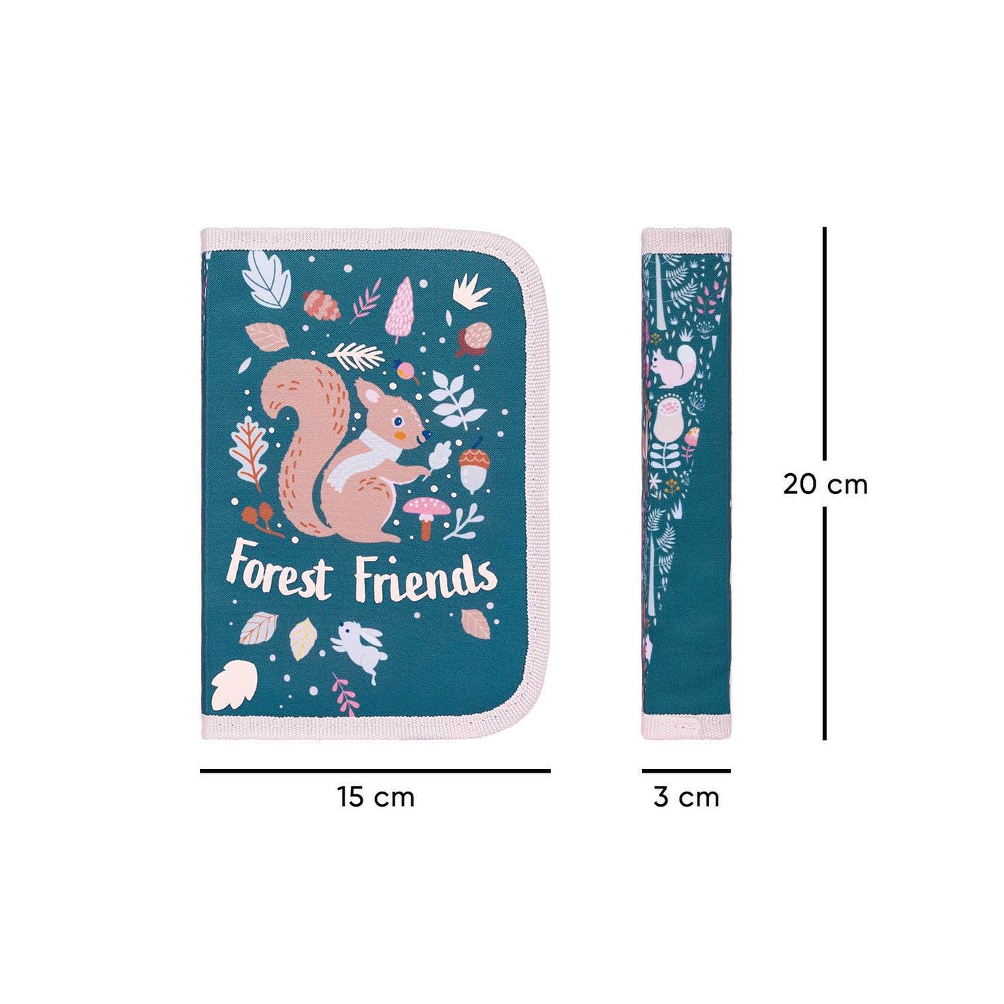 Ergo Eichhörnchen Schulranzen-Set 5tlg: Schulranzen, Federmäppchen, Turnbeutel, Heftmappe, Brotdose