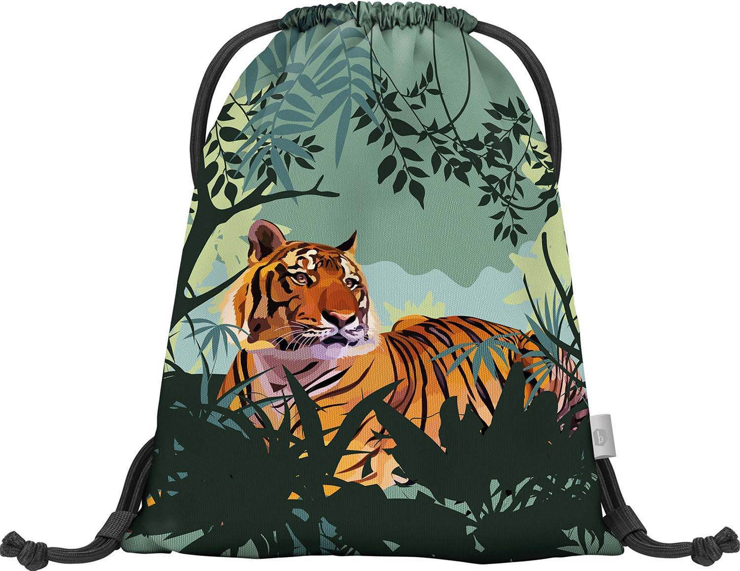 Ergo Tiger Schulranzen-Set 5tlg: Schulranzen, Federmäppchen, Turnbeutel, Heftmappe, Brotdose