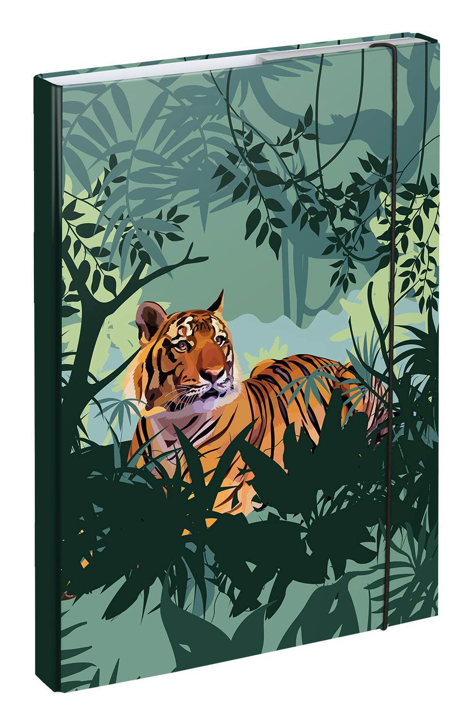 Ergo Tiger Schulranzen-Set 5tlg: Schulranzen, Federmäppchen, Turnbeutel, Heftmappe, Brotdose