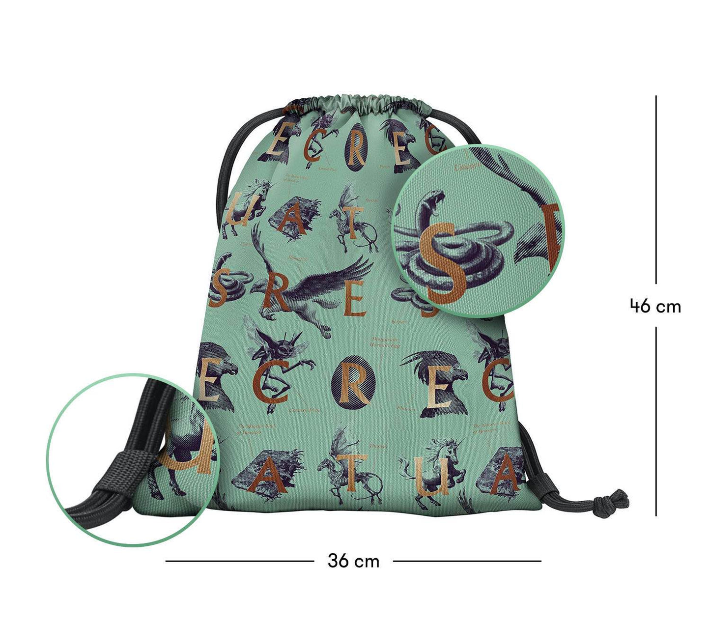 Core Harry Potter Fantastic Beasts Rucksack-Set 3tlg: Rucksack, Federmäppchen, Turnbeutel