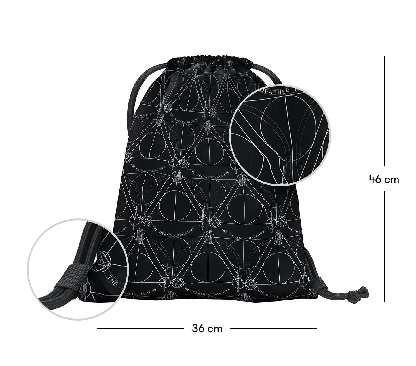 Skate Harry Potter Deathly Hallows Rucksack-Set 3tlg: Rucksack, Federmäppchen, Turnbeutel
