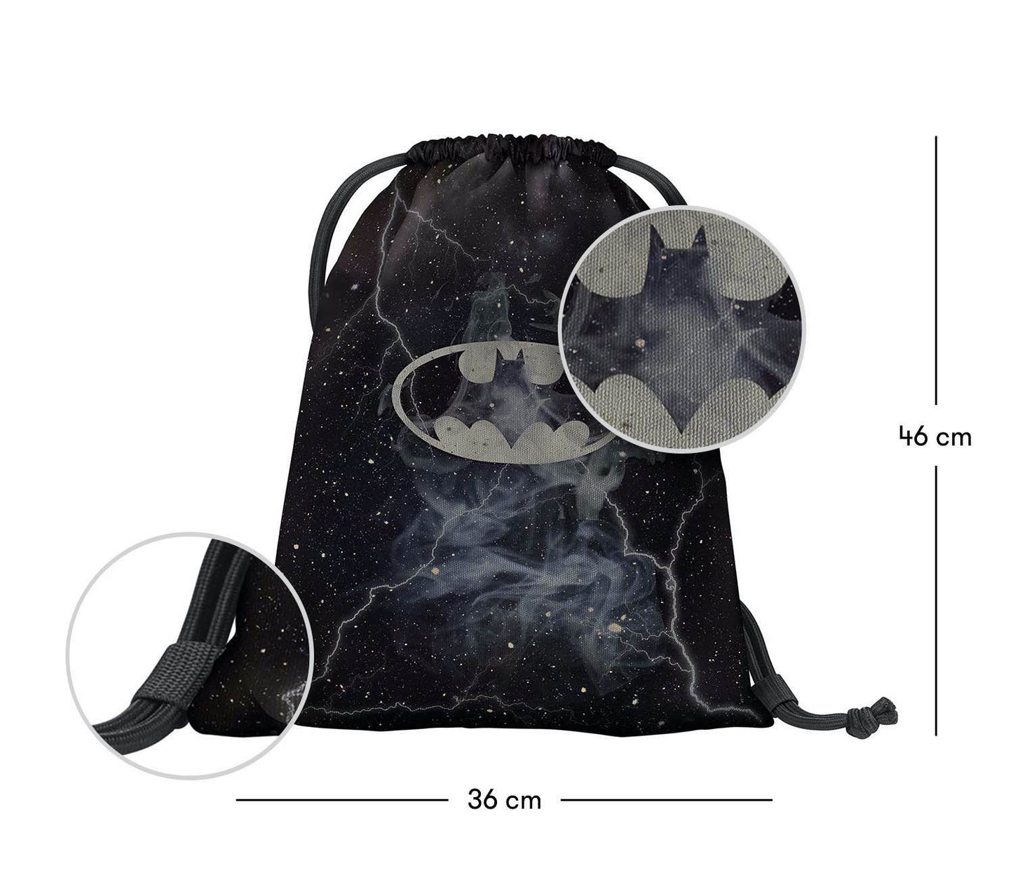 Ergo Batman Storm Schulranzen-Set 3tlg: Schulranzen, Federmäppchen, Turnbeutel