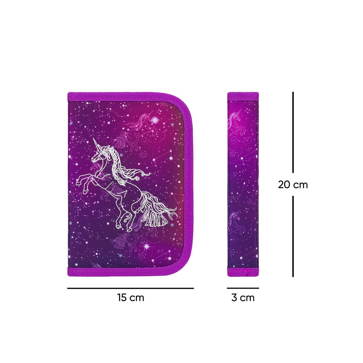 Zippy Unicorn Universe Schulranzen-Set 5tlg: Schulranzen, Federmäppchen, Turnbeutel, Brotdose, Heftmappe