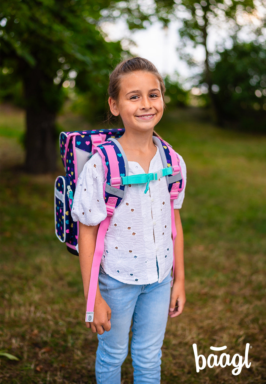 Schulranzen Ergo Pink Hearts