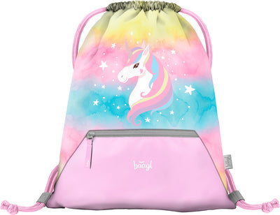 Turnbeutel mit Tasche Rainbow Unicorn