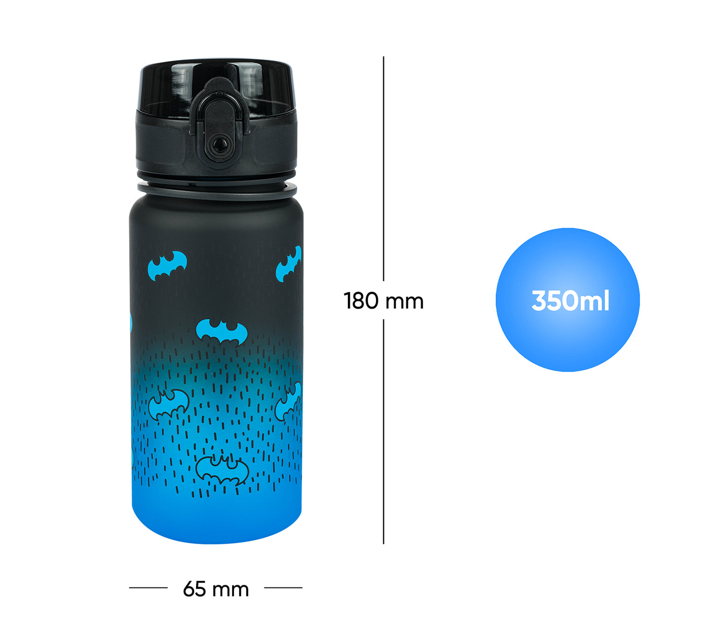 Tritan Trinkflasche Gradient Batman blue, 350 ml
