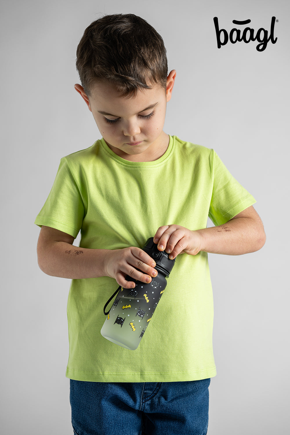 Tritan Trinkflasche Gradient Batman Mask, 350 ml