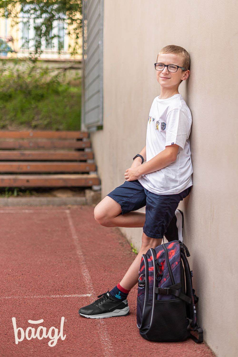Core Lava Rucksack-Set 5tlg: Rucksack, Federmäppchen, Turnbeutel, Geldbörse, Heftmappe