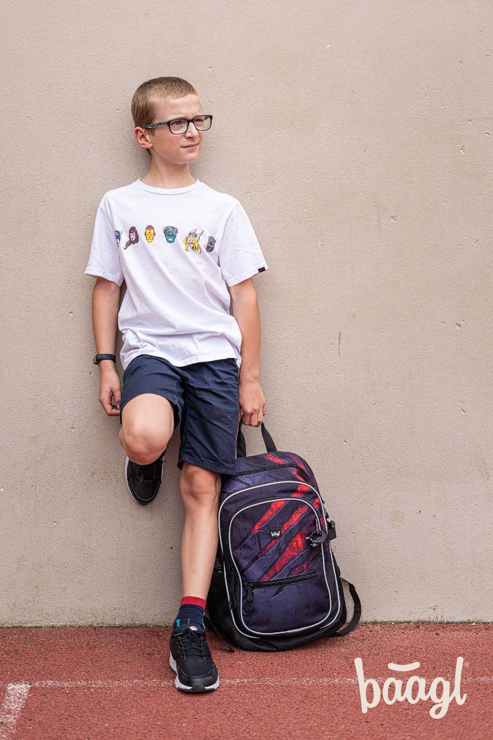 Core Lava Rucksack-Set 5tlg: Rucksack, Federmäppchen, Turnbeutel, Geldbörse, Heftmappe