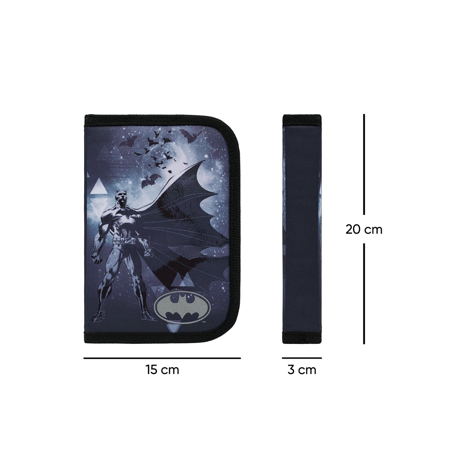 Ergo Batman Storm Schulranzen-Set 5tlg: Schulranzen, Federmäppchen, Turnbeutel, Brotdose, Geldbörse