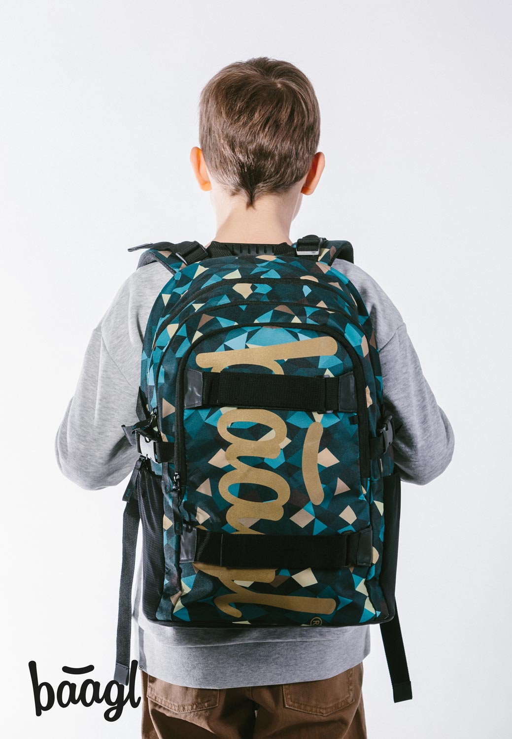 Skate Polygon Rucksack-Set 3tlg: Rucksack, Federmäppchen, Turnbeutel