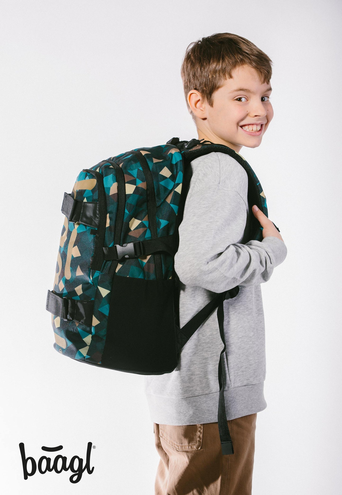 Skate Polygon Rucksack-Set 3tlg: Rucksack, Federmäppchen, Turnbeutel