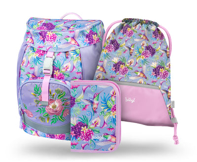 Airy Kolibri Rucksack-Set 3tlg: Rucksack, Federmäppchen, Turnbeutel