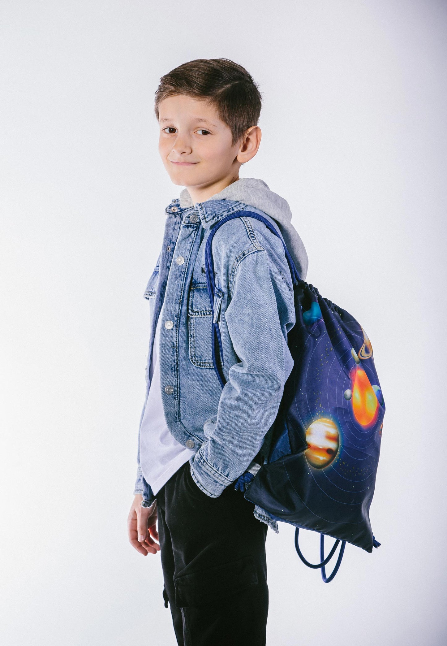 Airy Planeten Rucksack-Set 3tlg: Rucksack, Federmäppchen, Turnbeutel