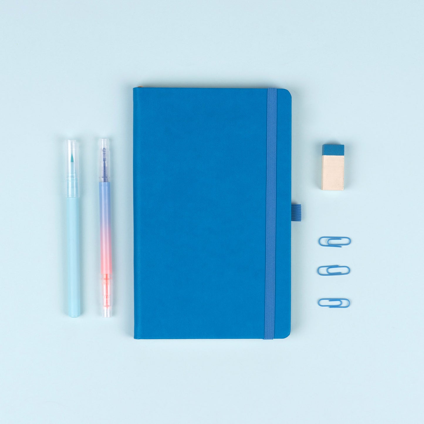 Notizbuch Blau, gepunktet, 13 × 21 cm