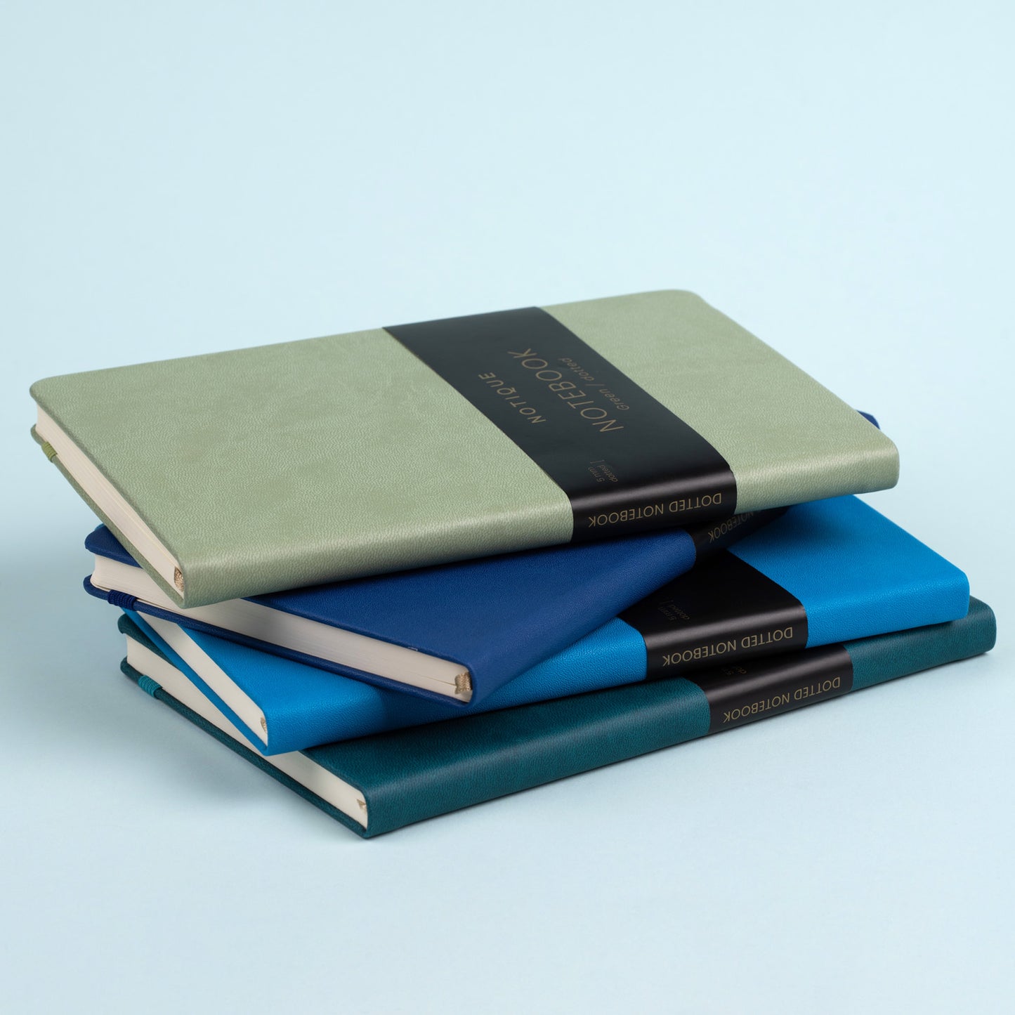 Notizbuch Blau, gepunktet, 13 × 21 cm