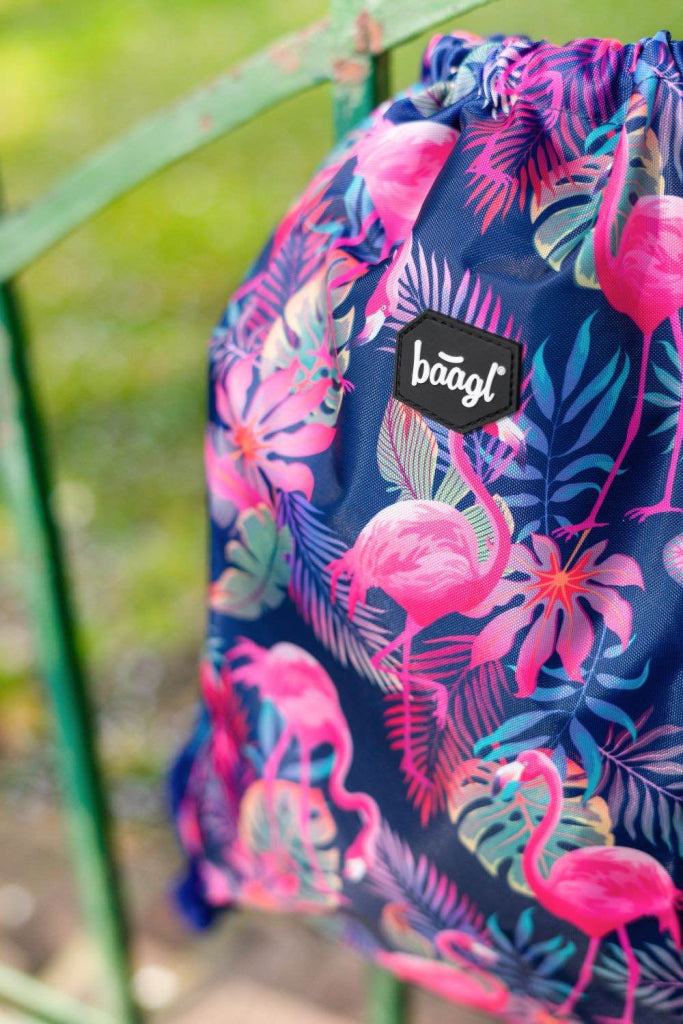Core Flamingo Rucksack-Set 3tlg: Rucksack, Federmäppchen, Turnbeutel