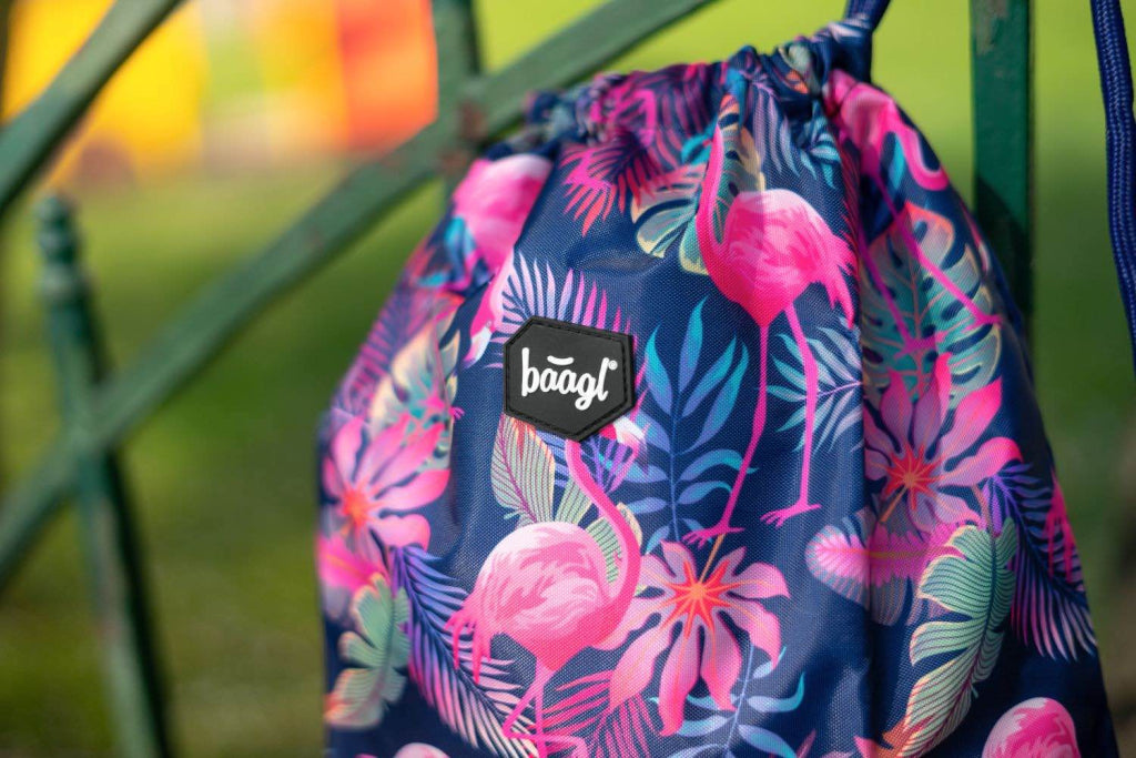 Core Flamingo Rucksack-Set 3tlg: Rucksack, Federmäppchen, Turnbeutel